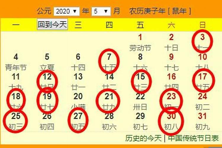 2020年农历五月份结婚吉日查询大全