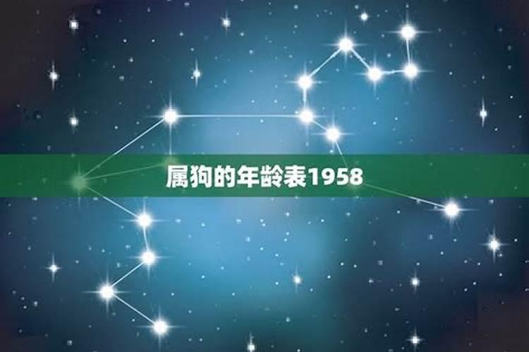 属狗的今年多少岁1958年出生