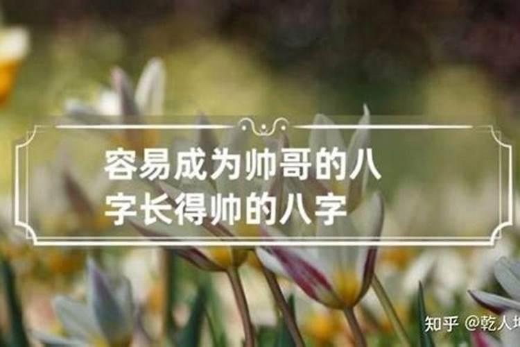 男生长得帅的八字