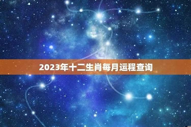 2023属相月份运势及运程