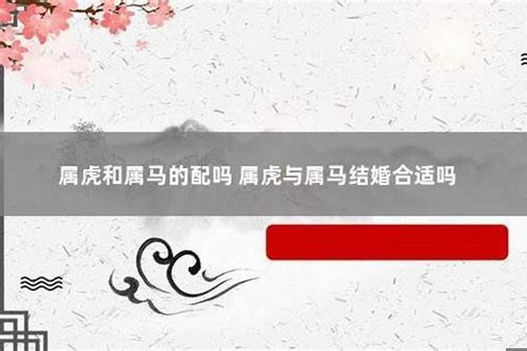 属马男和属虎女合不合婚配好