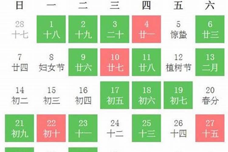 2021年3月份开业黄道吉日查询