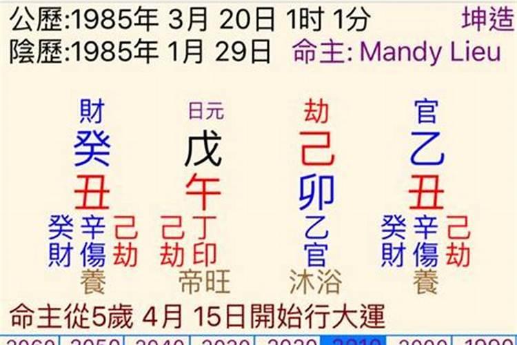 八字算命推理过程