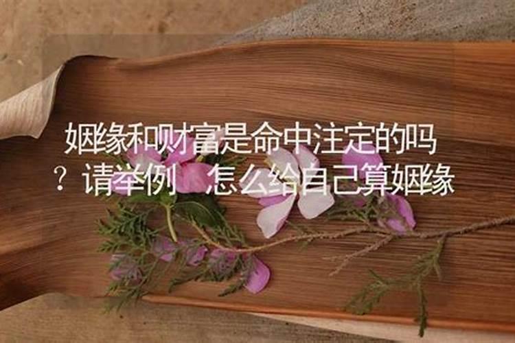 教你怎样给自己算婚姻