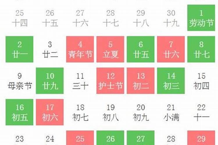 黄道吉日2021年5月份开业