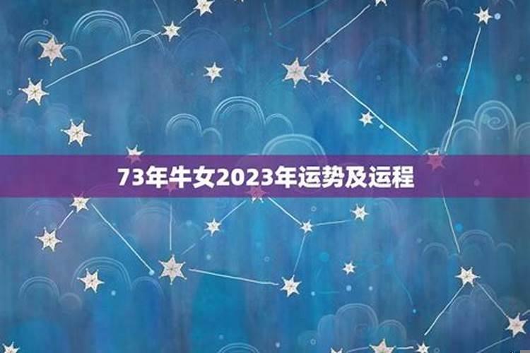 73年的牛女2023年的全程运势怎么样