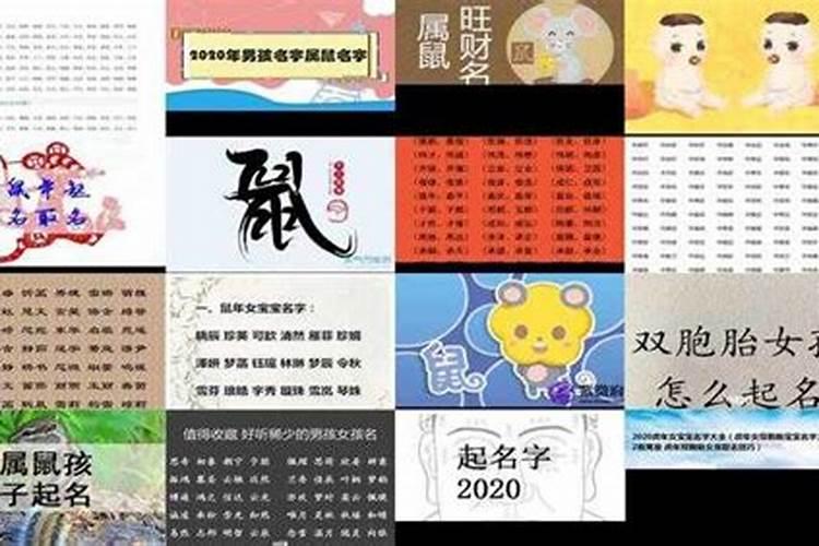 双胞胎男孩名字大全2020属鼠