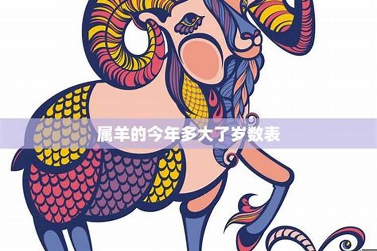 生肖属羊的今年多大了啊