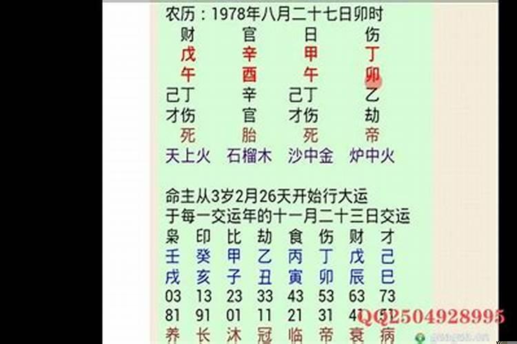 八字命理测算婚姻例子详解