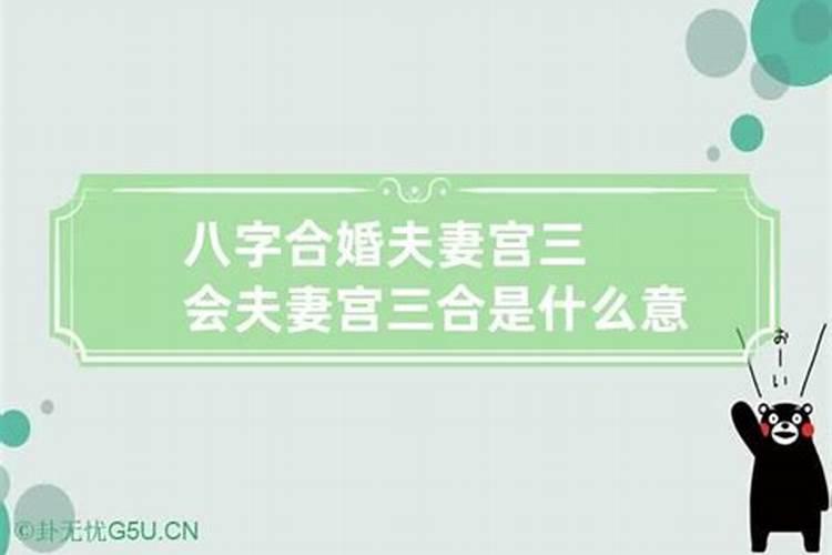 八字夫妻宫被合会怎样