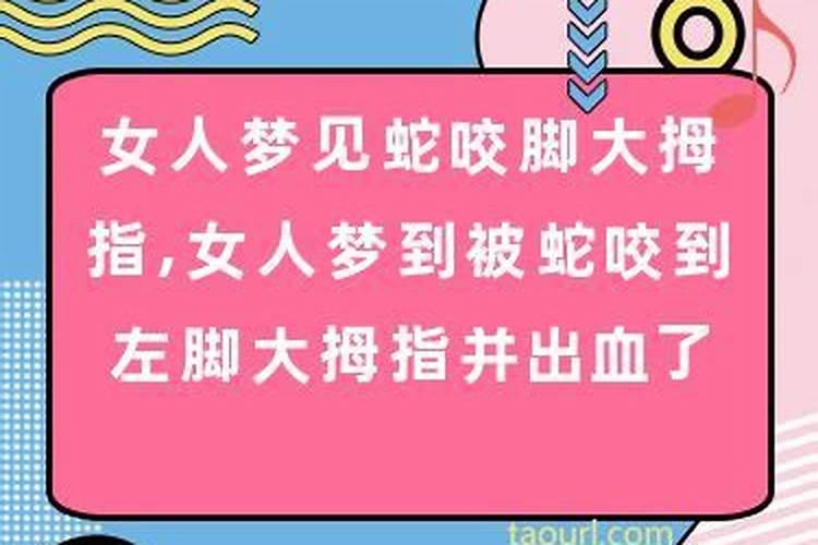 梦见被蛇咬还出血了是十么寓意