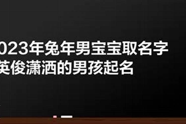 双胞胎男孩乳名大全2023属兔