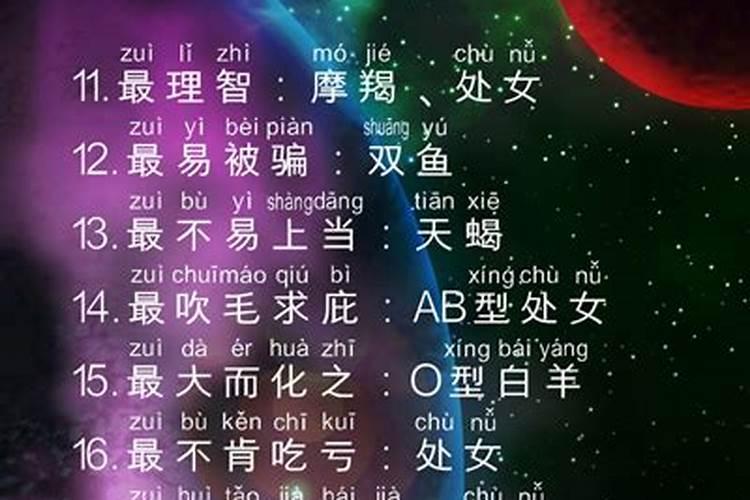 十二星座前世的身份和名字