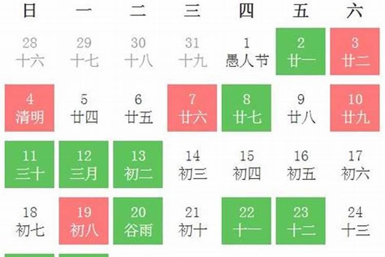 2021年4月最佳买车黄道吉日