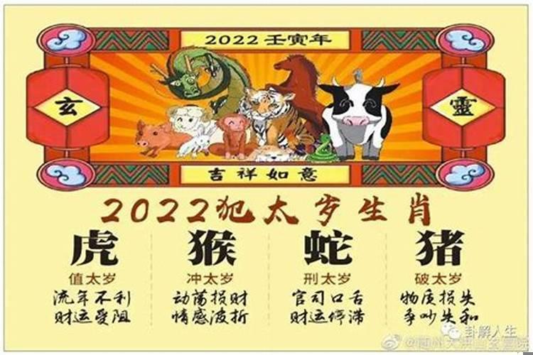 十二生肖2022年的运势