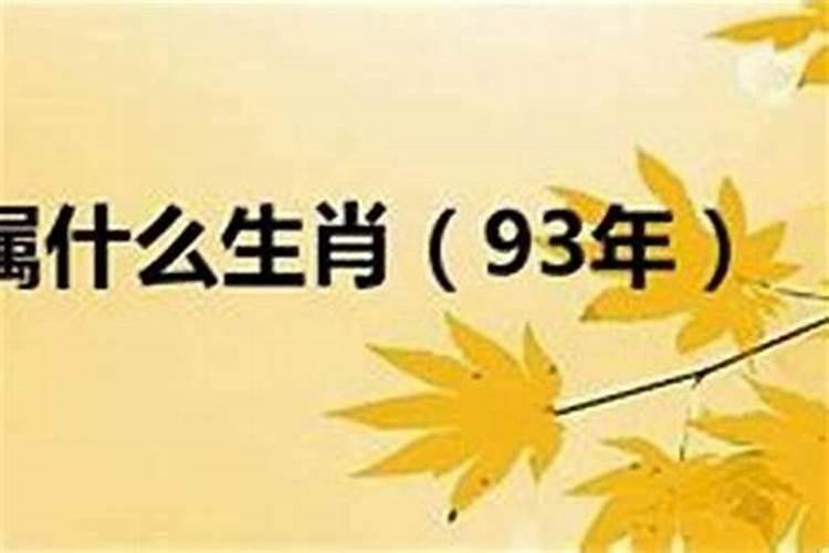 1993年是属什么属相的