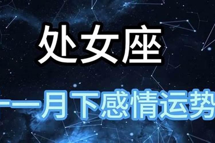 处女座十一月份感情运势2022