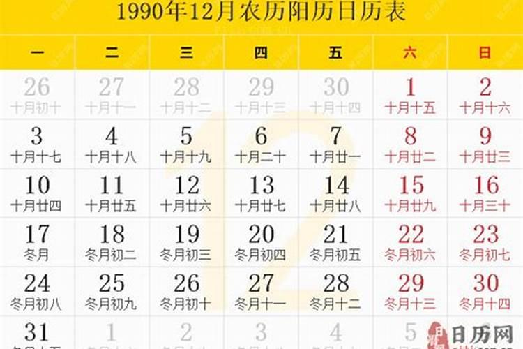 1990年12月21日阴历是什么星座