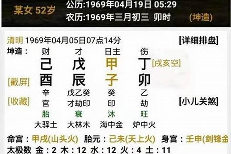 八字命盘解析分析