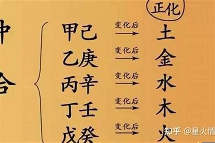 八字有甲己合化土