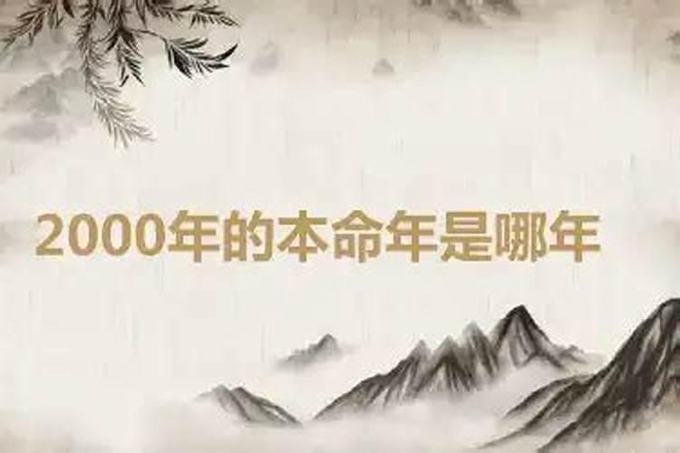 2000年本命年是哪一年？