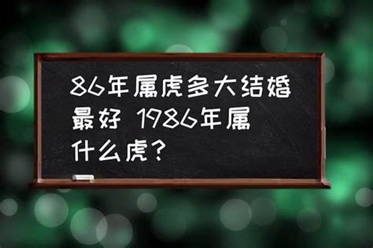 属虎的人多大结婚好