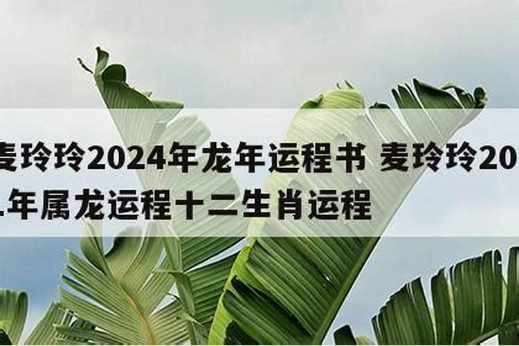 属龙2021年运程麦玲玲