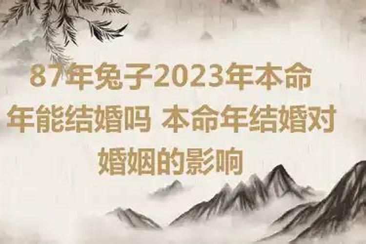 2023年本命年能结婚吗