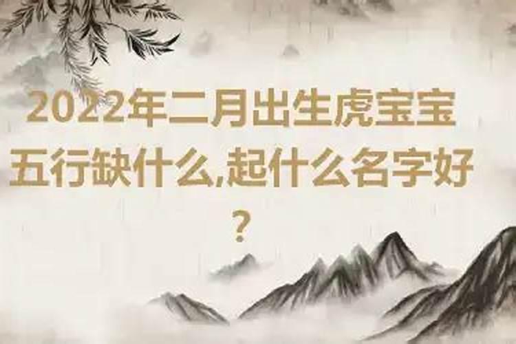 2022年正月出生的宝宝五行缺什么